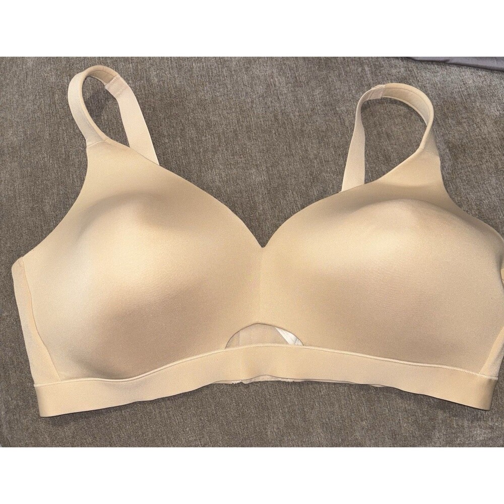 Cacique Beige Lightly Lined No Wire Bra Size 44DD